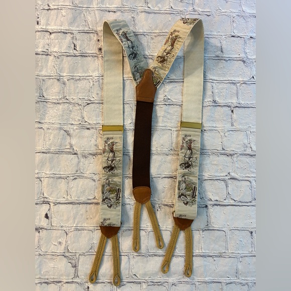 VTG TRAFALGAR Accessories Vintage Golf Adjustable Creambrowngray